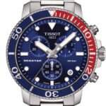 Tissot Seastar 1000 Chronograph Blue Dial Silver Steel Strap Watch For Men - T120.417.11.041.03