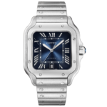 Cartier Santos Blue Dial Stainless Steel Automatic 40mm