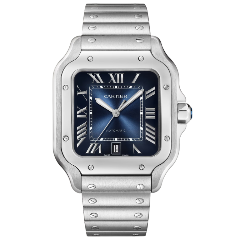 Cartier Santos Blue Dial Stainless Steel Automatic 40mm