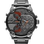 Diesel Mr Daddy 2.0 Chronograph Grey Dial Grey Steel Strap Watch For Men - DZ7315