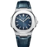 Patek Philippe Leather Nautilus For Men 5711/1A - Navy Dial