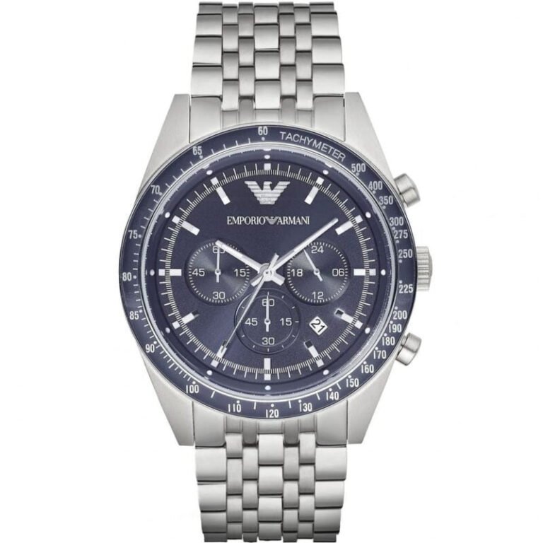 Emporio Armani Sportivo Chronograph Blue Stainless Steel Watch For Men - AR6072