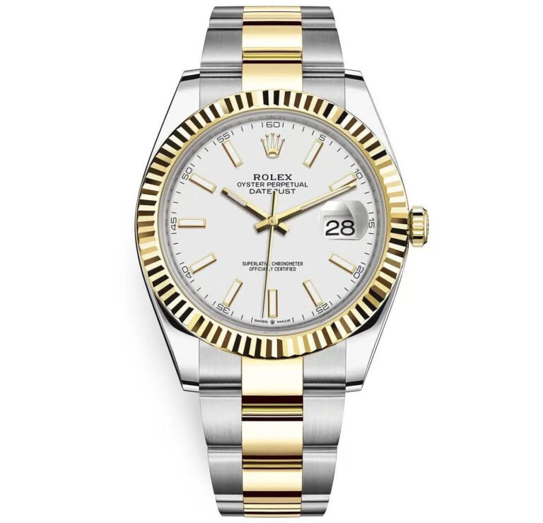 Rolex Datejus White Dial Two-Tone For Men Automatic size 42mm