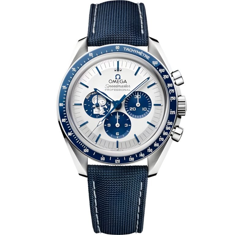 Men's Omega Speed Master White Blue Watch Watch