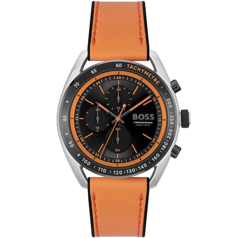 HUGO BOSS CENTER COURT MEN's BLACK DIAL, BLACK SILICONE WATCH - 1514025