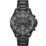 Hugo Boss Troper Chronograph Grey Dial Grey Steel Strap Watch For Men - 1514058