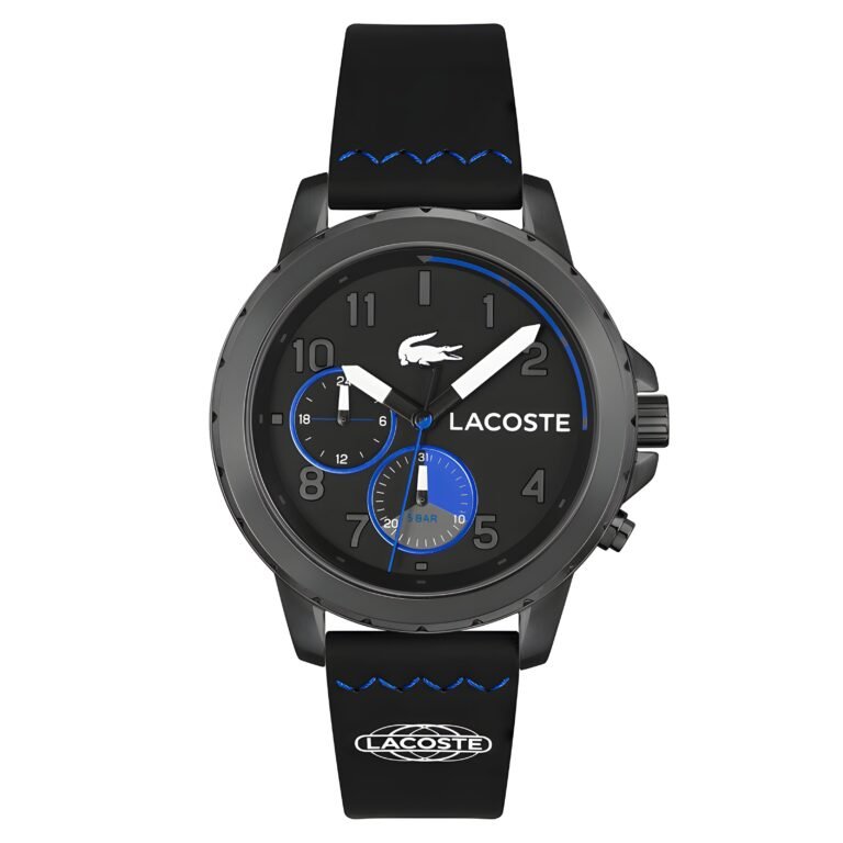 Lacoste Men's Analog Quartz Watch with Silicone Strap 2011206, Black
