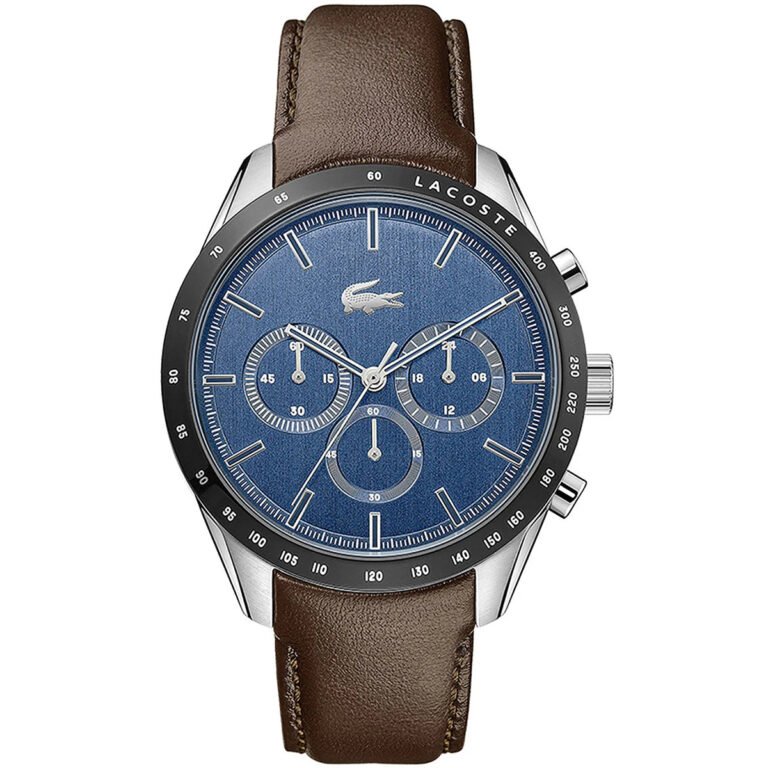 LACOSTE Lacoste Men's Boston Chronograph Stainless Steel and Leather Strap Watch Model - 2011093