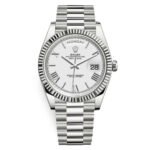 Rolex Day-Date White Dial Men's Watch Automatic size 40mm