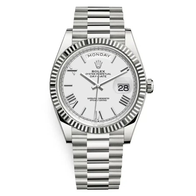 Rolex Day-Date White Dial Men's Watch Automatic size 40mm