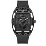 Guess Legend Black Dial Black Silicone Strap Watch For Men - GW0500G2