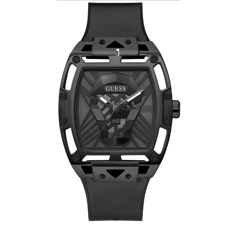 Guess Legend Black Dial Black Silicone Strap Watch For Men - GW0500G2