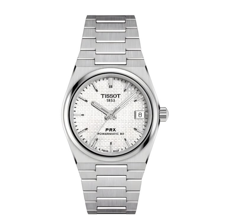 Tissot BRX men's watch silver dial