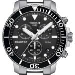 Tissot Seastar 1000 Chronograph Black Dial Silver Steel Strap Watch For Men - T120.417.11.051.00