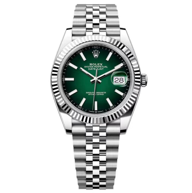 Rolex Datejust Straub Jubilee Dial Green Ombré Automatic size 41mm