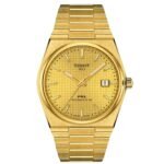 Tissot PRX Powermatic 80 Gold Dial Gold Steel Strap Watch for Men - T137.407.33.021.00