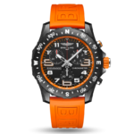 Breitling Endurance Pro Black Dial Orange Rubber Strap Watch for Men - X82310A51B1S1