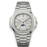 Patek Philippe Nautilus Perpetual Calendar – White Dial – Japanese Automatic Chronograph – Stainless Steel Bracelet