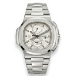 Patek Philippe Nautilus Travel Time – White Dial – Japanese Automatic Chronograph – Stainless Steel Bracelet