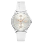 Lacoste Women's Analog Quartz Watch with Silicone Strap 2001235, White