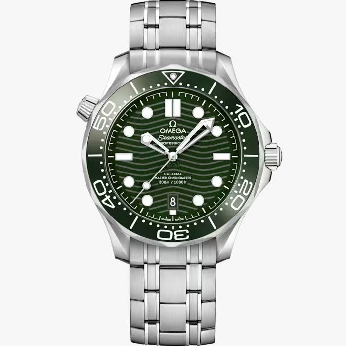 Omega Seamaster Diver 300M Master Chronometer Dressed in Green Automatic size 42 mm