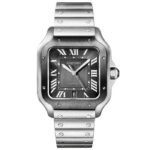 Cartier Santos Grey Dial Stainless Steel Automatic 40mm