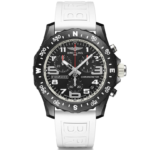 Breitling Endurance Pro Black Dial White Rubber Strap Watch for Men - X82310A71B1S1