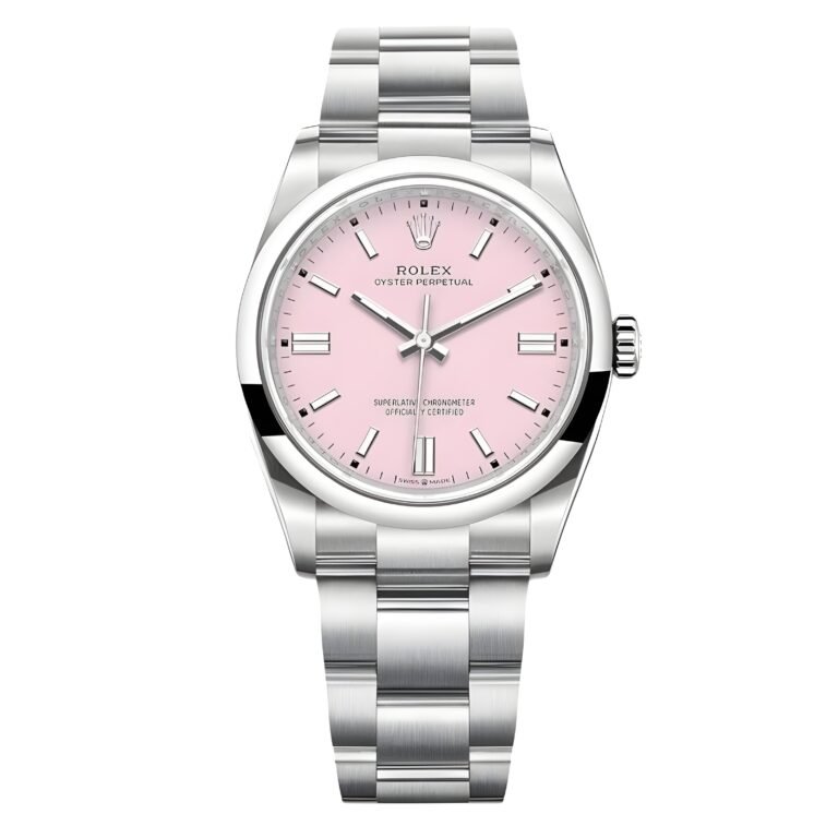 Rolex Oyster Pink Blue Dial Automatic size 41mm