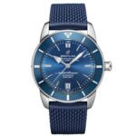 Breitling Superocean Heritage B20 42 Blue Dial Blue Mesh Bracelet Watch for Men - AB2010161C1S1