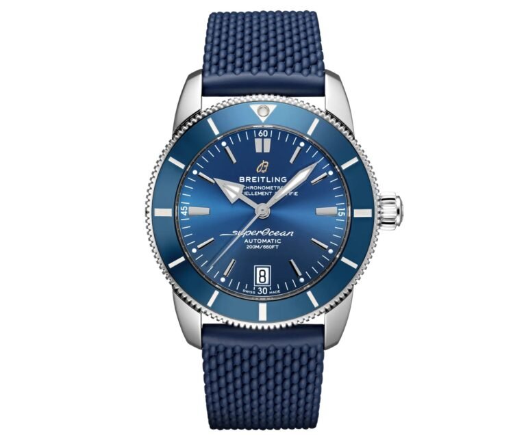 Breitling Superocean Heritage B20 42 Blue Dial Blue Mesh Bracelet Watch for Men - AB2010161C1S1