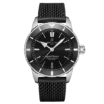 Breitling Superocean Heritage B20 42 Black Dial Black Mesh Bracelet Watch for Men - AB2030121B1S1