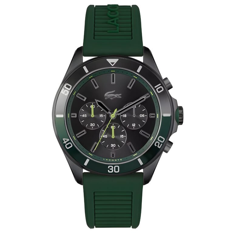 Lacoste Men's Round Dial Chronograph Watch - Model 2011153 - Black