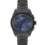 Emporio Armani Analog Chronograph Blue Dial Silver Steel Strap Watch For Men - AR11561