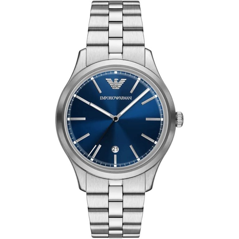 Emporio Armani Men's Stainless Steel Blue Dial Watch - AR11733