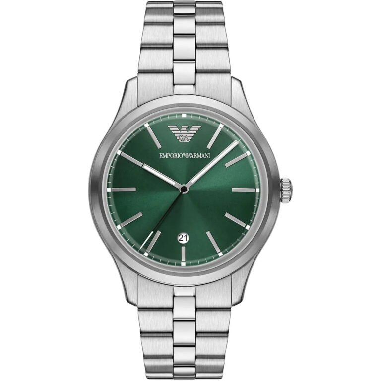 Emporio Armani Men's Stainless Steel Green Dial Watch - AR11734