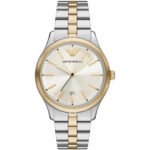 Emporio Armani Men's Stainless Steel Silver & Gold Watch - AR11735