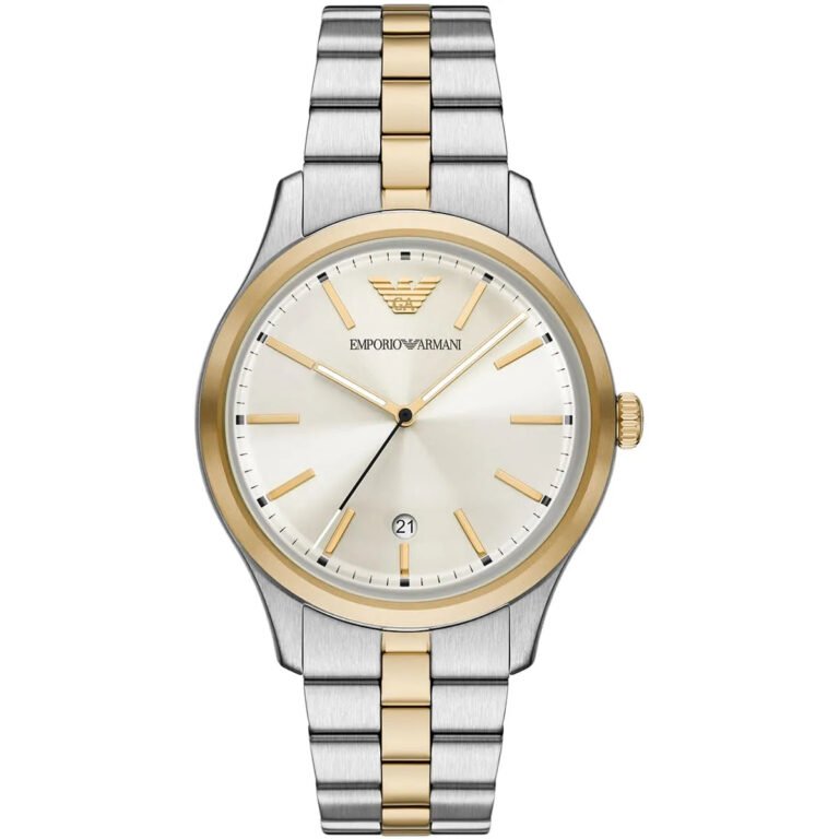 Emporio Armani Men's Stainless Steel Silver & Gold Watch - AR11735