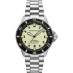 Emporio Armani Sea Explorer Yellow Dial Silver Steel Strap Watch for Men - AR60083