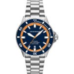 Emporio Armani Sea Explorer Blue Dial Silver Steel Strap Watch for Men - AR60090