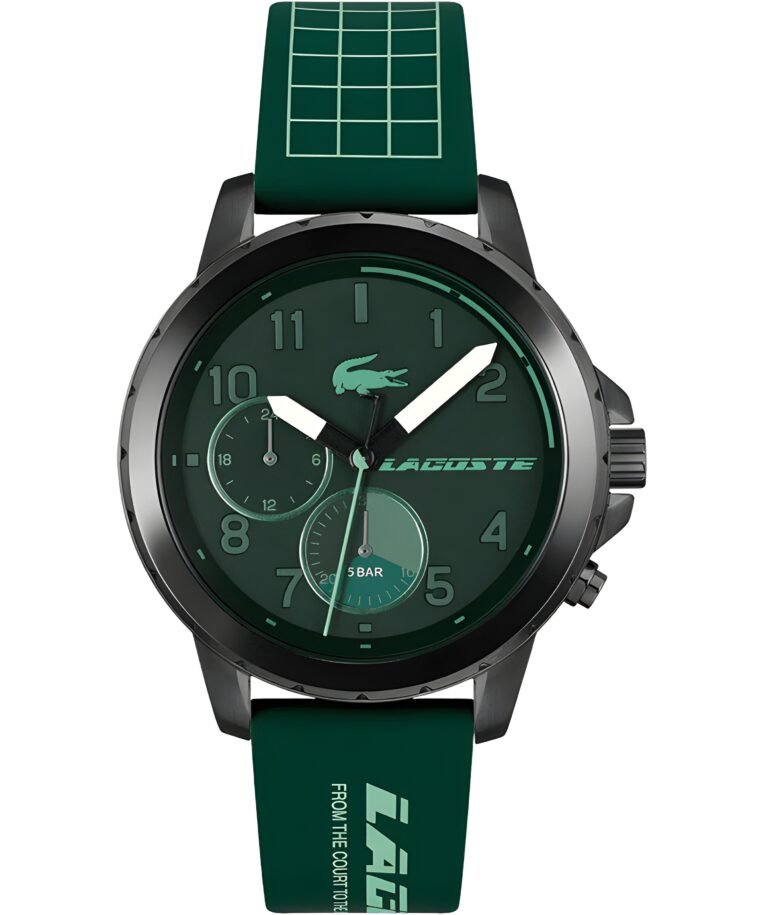 Lacoste Men's Analog Quartz Watch with Silicone Strap 2011218, Green