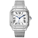 Cartier Santos White Dial Stainless Steel Automatic 40mm