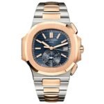 Patek Philippe Nautilus 40.5mm Two Tone Blue Gradient Dial (Ref # 5980/1AR-001)