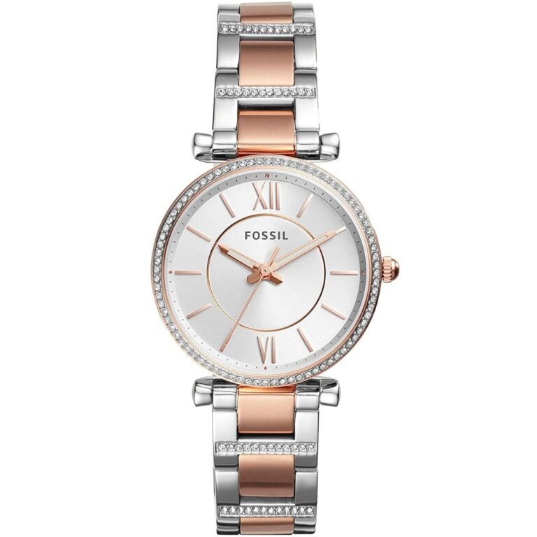 Fossil Women's Renewed - Water Resistant Metal Analog Watch ES4342 - 35 mm - Silver/Rose Gold