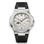 Patek Philippe Grand Complication – White Dial × Black Rubber Strap – Japanese Automatic