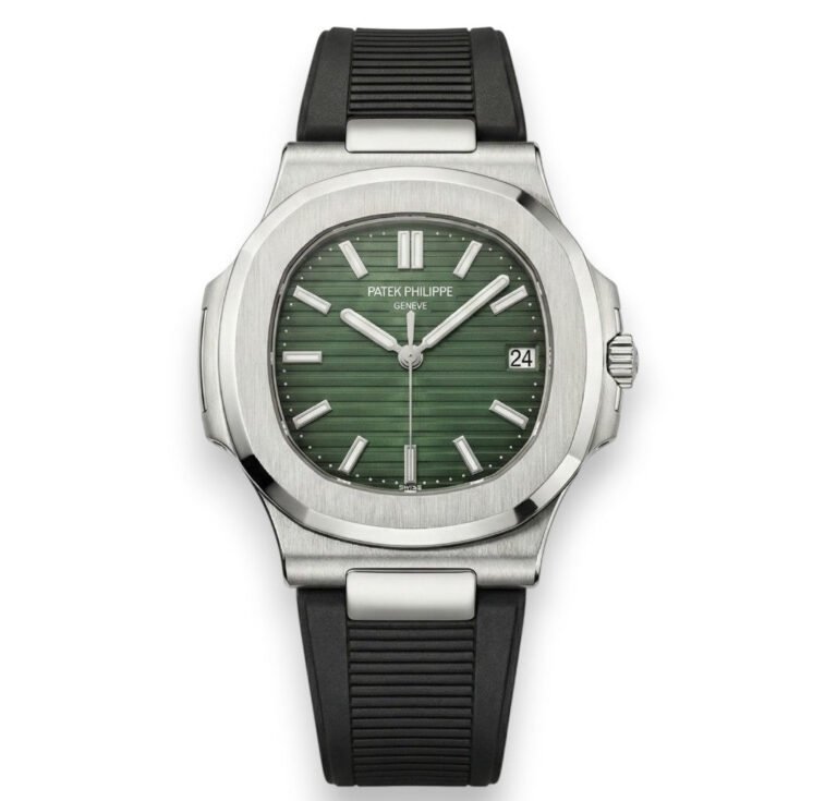 Patek Philippe Nautilus – Green Dial – Black Rubber Strap – Japanese Automatic
