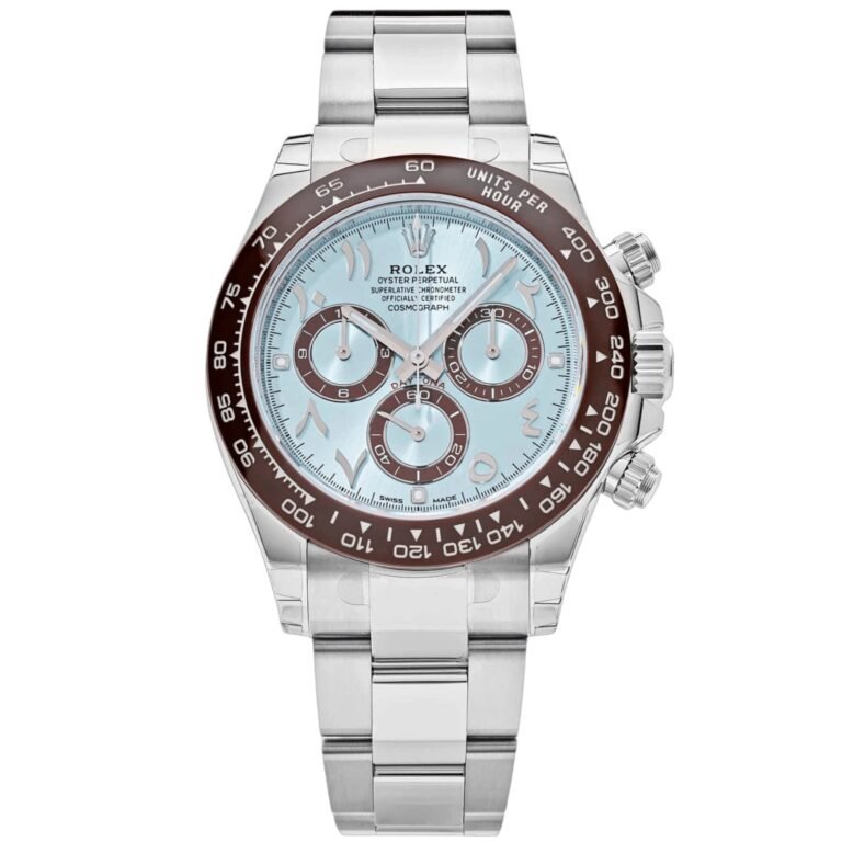 Rolex Daytona Platinum Ice Blue Arabic Dial Automatic size 43mm