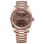 Rolex Day Date Dial Chocolate Watch For Men Automatic size 44mm