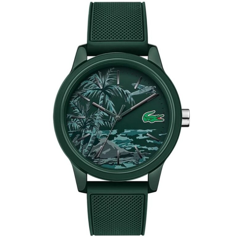 LACOSTE MENS QUARTZ SILICONE WATCH - 2011023