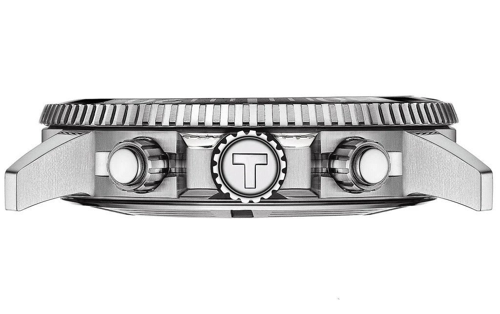 Tissot Seastar 1000 Chronograph Black Dial Silver Steel Strap Watch For Men - T120.417.11.051.00 - Image 3