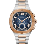 Guess analog quartz watch size 43 stainless steel model GW0572G4
